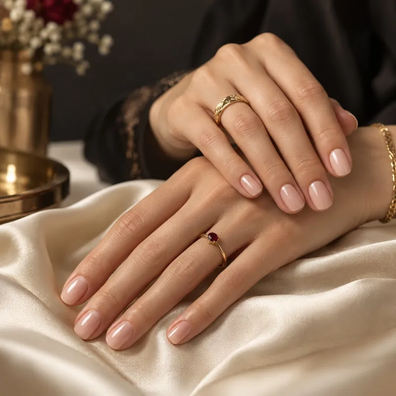 Natural gel nails